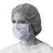 Medline NON27408ELZ ASTM Level 1 Procedure Face Mask with Anti-Fog Strip & Ear Loops Blue