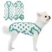 TONY HOBY Dog Pajamas Summer Dog Jumpsuit Soft Breathable Dog Pajamas with Polka Dots (Dark Green L) L Dark Green