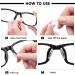 10 Pairs Soft Anti-Slip Silicone Glasses Nose Pads - Self-Adhesive Comfort Accessories for Glasses & Sunglasses (Black & White) - Buy Online on GoSupps.com