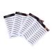 BIUDECO Authentic Eyebrows 4pcs Eyebrow Stickers Waterproof Makeup Eyebrow Transfers Stickers Eyebrow Tool Applique 4d Cosmetic 21x15cm Brown