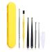 JPNK Ear Pick Earwax Removal Kit 7 Pcs  Ear Cleansing Tool Set  Portable Soothing & Anti-Itch Earwax Cleaner Tool with Cleaning Brush and Storage Box