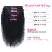 Cecycocy Kinky Curly Clip in Hair Extensions - Brazilian Remy Human Hair 3C 4A, Natural Black, 18 Inch - Buy Online on GoSupps.com