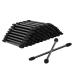 Ponpon 100Pcs Eyeshadow Applicators Dual Sides Eye Sponge Applicators Disposable Eyeshadow Brush for Girls Lady Women Makeup 100 Count (Pack of 1)