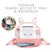 Lulyboo Toddler Travel Activity Tray & Backpack - Bunny | Firm Writing Surface, Cup Holder, Tablet Window & Storage Pockets - Buy Online on GoSupps.com
