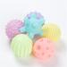 Colorful Baby Plush Toy Set - 6pcs Toddler Hand Grasping & Silicone Teething Balls - Buy Online on GoSupps.com