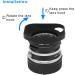 Haoge Square Metal Lens Hood for Voigtlander 35mm f2 Ultron & 21mm f3.5 Color Skopar - Hollow Out Design - Buy Online on GoSupps.com