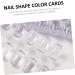 Healeved 3 Sets Nail Color Card Nail Polish Color Card Nail Polish Sample Nail Accessories Nail Gel Polish Gel for Nails Gel De Cejas Transparente Color Show Plate Female Manicure Tool 2.1x1x1cm Transparent - Buy Online on GoSupps.com
