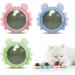 Catnip Balls Natural Catnip Toy Rotatable Playing Edible Balls Cat Toys Teeth Cleaning Catmint Toy for Cat Kitten Kitty Self-Adhensive Wall Mounted 360 Degree Rotatable