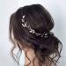 Casdre Pearl Rhinestone Bridal Hair Vine Headpiece - B Gold | Wedding Accessories for Women and Girls - Buy Online on GoSupps.com