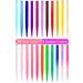 TOFAFA 22 Pcs Colored Hair Extensions, Multi-colors Party Highlights Clip in Synthetic Hair Extensions 22 inch (Colorful Set)