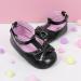 CENCIRILY Baby Girl Mary Jane Shoes | Anti-Slip Soft Sole Princess Flats for 6-12 Months | Black Bowknot First Walking Shoes - Buy Online on GoSupps.com