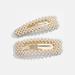 KCHIES Pearl Hair Clips Gold - Women Girls Hair Barrettes for Christmas Wedding Party - Decorative Faux Snap Hairpins - Perfect Gift Set - Buy Online on GoSupps.com