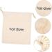 BIUDECO 3pcs Hair Dryer Storage Bag Travel Hair Dryer Bag Hair Steamer Hair Accessory Bag Drher Beige Fabric - Buy Online on GoSupps.com