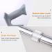 GagalU Button Adjustable Crutches Ergonomic Handles Lightweight Hand-Held Walking Aids for The Elderly Portable Medical Crutches with Adjustable D - Buy Online on GoSupps.com