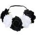 DreamLily Women's Hawaiian Stretch Rose Flower Headband Floral Crown for Garland Party BC12 (Black White) Black White One Size Red Rose Black - Buy Online on GoSupps.com