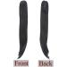 55cm Black Ponytail Extension - Heat-Resistant Micro-Wavy Hairpiece with Clamp for Realistic Braid Style - Buy Online on GoSupps.com
