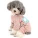 Ranphy Cotton Striped Pajamas for Small Dogs - Cartoon Hoodie Jumpsuit & Pet Coat for XX-Large Dogs (Pink) - Buy Online on GoSupps.com