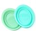 yueton 2PCS Makeup Brush Cleaning Folding Bowl Facial Mask Bowl Silicone Beauty Tool Cleaning Pad Facial Mask Washing Bowl for Makeup Brush Beauty Egg Cleaning Tools