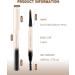 Black Grey Waterproof Eyebrow Pencil Angled Tip Sculpting Retractable Eyebrow Pencil Double Headed Brow Pencil with Spoolie Brush Smooth and Non-Clumping Long Lasting Eye Brow Makeup for Women-04 04 Black Grey - Buy Online on GoSupps.com