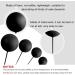 Astaron 20pcs Black Mini Balloon Cake Topper - Wedding Baby Birthday Party Decoration - Buy Online on GoSupps.com