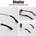 PEUTIER 4pcs Eyeglass Ear Cushions Soft Knitted Cotton Anti Slip Temple Pads Eyeglass Temple Tips Eyeglass Pads Behind The Ear Eyewear Retainer Glasses Arm Sleeve for Sunglasses Glasses (Black) - Buy Online on GoSupps.com