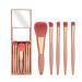 8 Sets Travel Makeup Brush - Mini Bridesmaid Gift & Portable Brush Set for Weddings & Bachelorette Parties (Pink - Buy Online on GoSupps.com