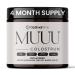 Optimal Prime - MUUU Bovine Colostrum Supplement and Superfood Powder for Gut Health Bloating Immune Support Hair Skin and Nails Unflavored 120 Servings