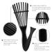 Detangling Brush for Afro American Hair | Textured 3a-4c Kinky Coils | Wet/Dry, Thick, Long, Curly Hair Detangler - Black - Buy Online on GoSupps.com