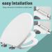 Family Toilet Seat 2-in-1 White Toilet Seat with Removable Built-in Child Seat V Shape Universal Fit Soft Close Toilet Seats for Toddlers and Adults - Buy Online on GoSupps.com