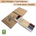 6 Pcs Biodegradable Bamboo Toothbrushes - Natural Eco-Friendly BPA-Free Set for Sensitive Gums | Virgin Forest - Buy Online on GoSupps.com