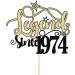 WRACKKIAR Legend Since 1974 Cake Topper Cheer 50th Cake Topper Happy 50th Birthday Cake Topper Funny 50 and Fabulous Decoration (1974) - Buy Online on GoSupps.com