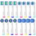 16 Pack Brush Heads Compatible with Oral B Electric Toothbrushes. Pack of 4 Precision 4 Cross 4 3D Whitening and 4 Sensitive Clean