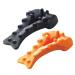 Hudhow's trigger point massager neck and shoulder relaxation tensioner trapezius trigger point massage device muscle relaxation posture correction and cervical traction device for shoulder upper back orange color+black