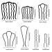 10 Pieces Hair Side Combs U-Shaped French Twist Clips for Updo Bun - Hair Stick Accessories for Women and Girls - Buy Online on GoSupps.com
