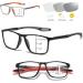 Photochromic Reading Glasses for Men Women Multifocal Blue Light Blocking Readers Anti Glare Computer Glasses(Couleur:Red Grandeur:1.5x) - Buy Online on GoSupps.com