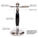 Stainless Steel Shaving Brush Stand Holder | Weighted Base | Black Handle - Buy Online on GoSupps.com