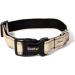 Buy Lonto Durable Nylon Dog Collar - Size M Soft Padded 360 Reflective Click Closure Metal Ring - Beige - Buy Online on GoSupps.com