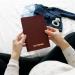 Maternity Pass Cover - Embossed Gold Finish Organizer for Mother-Child & Ultrasound Booklet | NESSIS MANUFACTUR (Light Blue) - Buy Online on GoSupps.com