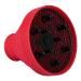 Hair Blower Diffuser Hairdryer Cover Styling Foldable Folding Collapsible Silicone Hairdressing Tool Attachment for Natural Wavy Fine Thick Hair for Home Barbershop Hairdressing Salon(Red)
