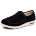 TEPtdirio Women's Proven Foot Pain Relief Diabetic Shoes Memory Foam Knit Mesh with Fully Adjustable Closures Wide Width Walking Orthopedic Edema Swollen Feet Arthritis Indoor/Outdoor Black1 41 41 Black1