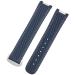 Neyens 20mm rubber clock band for Omega Seamaster 300 AT150 de Ville Speedmaster silicone bracelet replacement bracelet o'clock accessories parts 4 black buckle