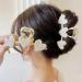 KuuGuu 2 PCS Heart Hair Claw with Pearls - Large Metal Hair Clip for Thick Hair - Buy Online on GoSupps.com