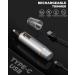 Painless Nose Hair Trimmer for Men 2023 | Dual Edge Blades, Waterproof & Powerful Motor | Grey Gold - Buy Online on GoSupps.com