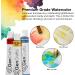 GenCrafts Watercolor Paint Set - 50 Premium Vibrant Colors - Non-Toxic Pigment Paints - 12 ml (0.406 oz) - Ideal for Paper, Canvas, and Crafts - Buy Online on GoSupps.com