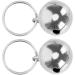 Crisp Sound Round Charm Extra Loud Pair of Cat & Dog Brass Portable Bells Collar Charm Bells for Save Birds & Wildlife silver - Buy Online on GoSupps.com