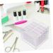Cabilock Box High-definition Transparent Acrylic Multi-layer Large-capacity Wearable Nail Polish Storage Storage Display Box Decor Nail Accessories Fake Nails Artificial Nail Piece - Buy Online on GoSupps.com