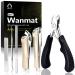 Toenail Clippers, Upgraded Toe Nail Clippers for Men, Professional Nail Clipper, Toenail Clippers for Thick Nails for Seniors (Silver)-Wanmat… 1 Count (Pack of 1)