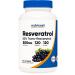Nutricost Resveratrol 500mg 120 Capsules - 50% Trans-Resveratrol 120 Count (Pack of 1)