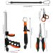 E-HORDE Fishing Tool Kit - Multifunctional Set for Man Fisherman - Fish Gripper, Scissors, Hook Remover & Lanyard - Orange - Buy Online on GoSupps.com