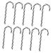 BUGUUYO 10pcs Candy Cane Set Black and White Candy Sticks Fairy Lights Battery Operated Candycane Plastic 12.00X4.50X0.70CM